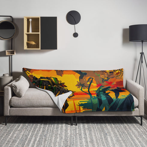 Lion Mama Africa Blanket